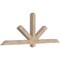 Ekena Millwork Kennewick Smooth Timber Gable Bracket, Douglas Fir, 72"W x 27"H x 3 1/2"D x 3 1/2"F, 9/12 Pitch GBW072X27X0404KEN00SDF - alternate 2